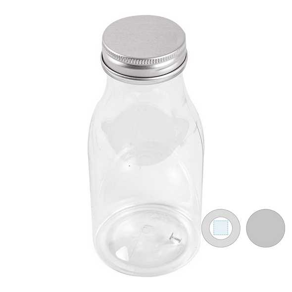 Mini Transparent PET Milk Bottle
